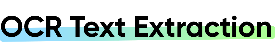 OCR Text Extraction